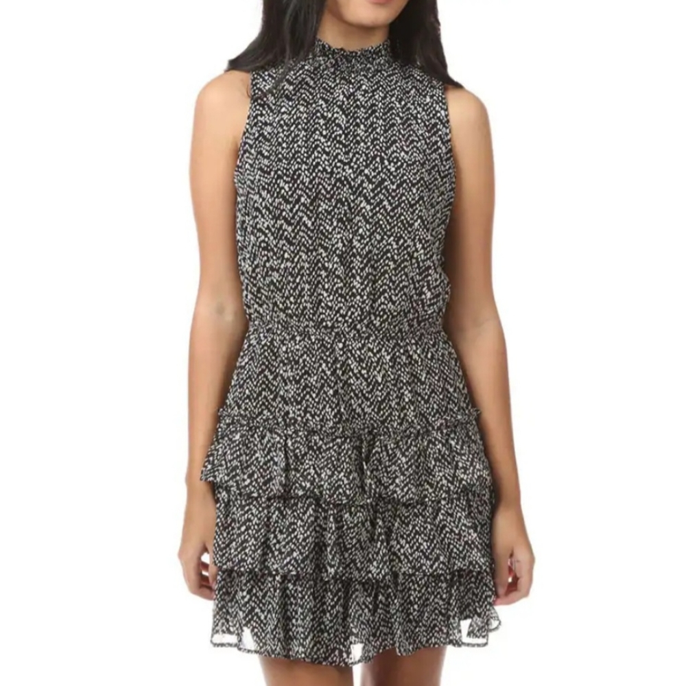 Crystal Doll halter skater tiered dress